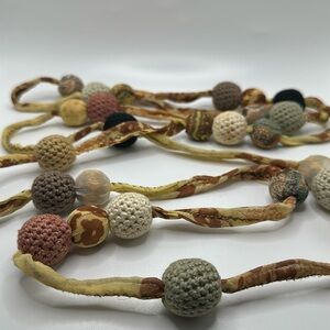 Elizabeth Gillett Silk Crochet Watercolor Necklace